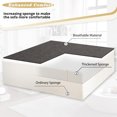 thumbnail image 4 of ACMEASE 84" L-Shaped Pull Out Sofa Bed w/Storage Chaise, Tufted Sectional Sofa w/USB Port, Fabric Sleeper Couch w/Cup Holders for Living Room, Grey, 4 of 7