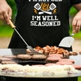 thumbnail image 3 of Funny Aprons for Men with Pockets, Mens Apron for Grilling BBQ Kitchen Cooking Gifts for Chef Dad Birthday Christmas, 3 of 6