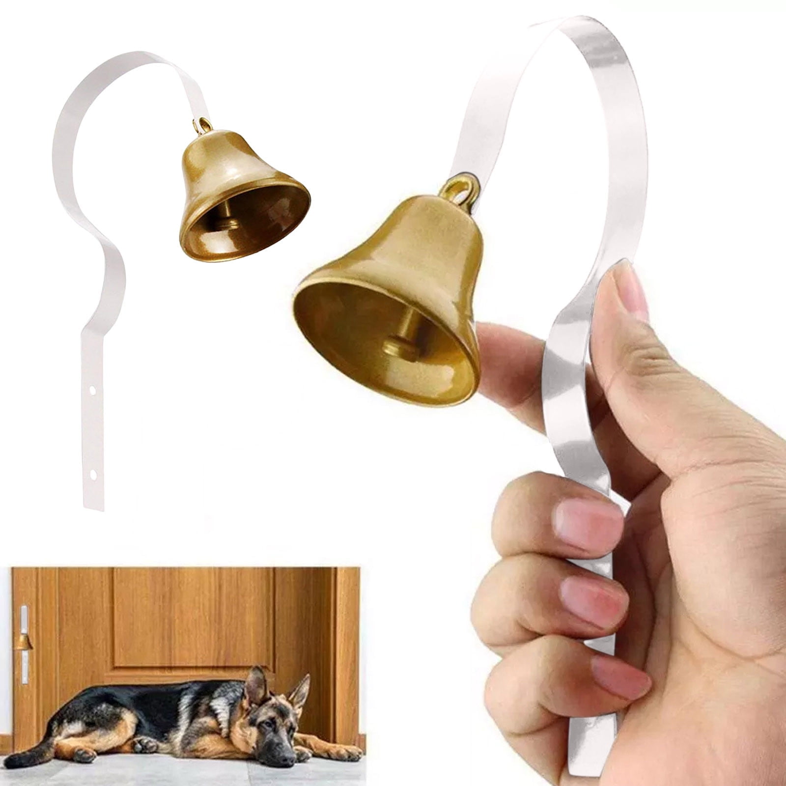 TELOLY Retro Doorbell Traditional Metal Shopkeepers Bell Home Office Retail Store Door Hanging Bell Dog Training Bell Ring Bell for Door Opening Remind You Customer Coming