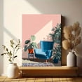 thumbnail image 6 of Mid Century Modern Armchair and Plants Canvas Print, Wall Decor for Living Room Bedroom Office Cafe Study Apartment, 6 of 8