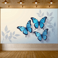 thumbnail image 6 of LUUFILx Blue Butterfly Banner Backdrop Wall Hanging Decor Party Events Photography Props Background Home Decor Birthday Decoration Art Display, 6 of 9