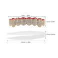 thumbnail image 2 of Drip Oil Flame Pattern Grill Teeth for Rappers 1Set Copper Teeth Jewelry, 2 of 5