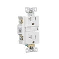 thumbnail image 2 of Cooper Wiring TRSGF20W 20-Amp White Decorator GFCI Electrical Outlets, White, 2 of 6