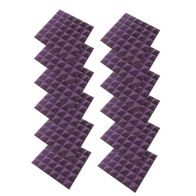 12PC Self-adhesive DIY Sound-absorbing Sponge Board Sound Insulation Sponge