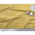 thumbnail image 2 of Soimoi Moss Georgette Fabric Floral & Moroccan Damask Print Fabric by The Yard 42 Inch Wide, 2 of 3