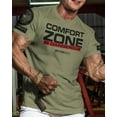 thumbnail image 3 of Gymish Comfort Zone Is Dangerous T-Shirt – Inspirational Workout Shirt for Men, Motivational Gym Tee, Lifting T-Shirt, Men’s Athletic Apparel, 3 of 5