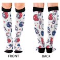 thumbnail image 4 of FORMRS Womens Knee High Socks Casual Long Thick Travel Daily Wear, 2 Pairs, Cartoon American Football Helmets, 4 of 6