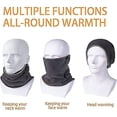 thumbnail image 2 of Neck Warmer Men Women Neck Gaiter, Winter Neck Scarf Cut Neck Warmer Men Wind Skiing Elastic Thick Soft Mesh Lining Fleece Neck Warmer Breathable Moto, 2 of 5