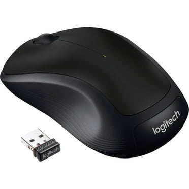 Logitech M310 Wireless Computer Mouse, 3 Buttons, 2.4GHz, Black