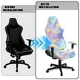 thumbnail image 5 of Xixirimido Gaming Chair Covers Stretch Removable Washable Computer Reclining Gaming Chair Protector Slipcovers with Armrest Covers, Stars Colored Tie-dye, 5 of 8