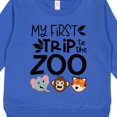 thumbnail image 3 of Inktastic My First Trip to the Zoo Cute Animals Toddler Sweatshirt, 3 of 4