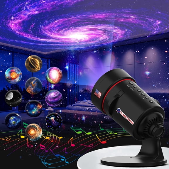 Galaxy Projector with White Noise Machine (28 Sounds) | Sleep Timer & Memory Function for Bedtime, Learning & Relaxation for Adult and Kids