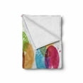 thumbnail image 2 of Food Soft Flannel Fleece Throw Blanket, Print of Ice Cream Cones and Fruit Milk Dessert Composition Work of Art Print, Cozy Plush for Indoor and Outdoor Use, 60" x 80", Multicolor, by Ambesonne, 2 of 6