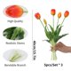 thumbnail image 2 of Ramos de flores artificiales LINSIE Tulipanes naranja x15, 2 of 7