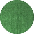 thumbnail image 1 of Ahgly Company Indoor Round Oriental Emerald Green Industrial Area Rugs, 4' Round, 1 of 4