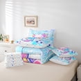thumbnail image 6 of Castle Fairy Cartoon Axolotl Twin Bedding Sets,Soccer Salamander Bedding Comforter Set, 6 of 8