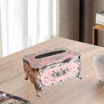 thumbnail image 4 of Abbracc Acrylic Tissue Box Cover Rustic n Tissue Holder for Bars Bedrooms Restaurants pink, 4 of 7