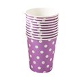 thumbnail image 4 of Paquete de 10 Vasos de papel shaofei 250 ml color morado, 4 of 5