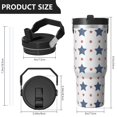 thumbnail image 6 of Modern 30oz Handheld Travel Tumbler with Handle – Double Wall Stainless Steel Insulated Cup, Flip Straw Lid, Leak-Proof & BPA-Free for Hot and Cold Drinks – Durable Coffee & Juice Mug Black, 6 of 7