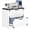 White, variant on HOMCOM 2 Drawer File Cabinet Lateral Filing Cabinet for Home Office, White