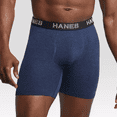 thumbnail image 2 of Hanes Premium Men's Seamless Boxer Briefs 2pk - Heathered Gray, Small, 2 of 5