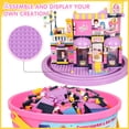 thumbnail image 4 of Open Box EXERCISE N PLAY 1294 Piece Friends Building Blocks Set Supermarket Hair Salon Toy for Girls 6-12, 4 of 7