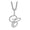 C, variant on YYKihy Letter Pendant Diamond Necklace Men's Chain Women's Chain Pendant Capital Letter Pendant Hip Hop Jewelry