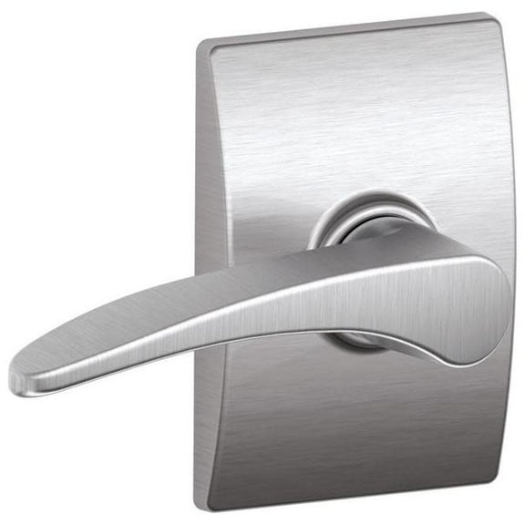 Schlage F10 MNH 626 CEN Century Collection Manhattan Passage Lever Satin Chrome
