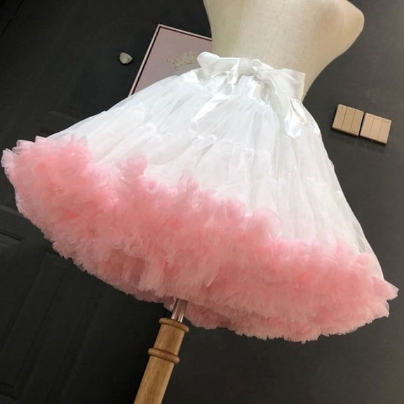 Puffy Tulle Skirt Tutu Skirt Skirt For Cosplay Waist Puffy Tulle for Party Dance