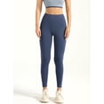 thumbnail image 5 of Stretchy High Waist Yoga Pants,Tummy Control Workout Running Fitness Yoga Leggings,Butt Lifting Slim Fit Solid Full Length Lightweight Quick-Drying Yoga Pant for Woman, 5 of 6