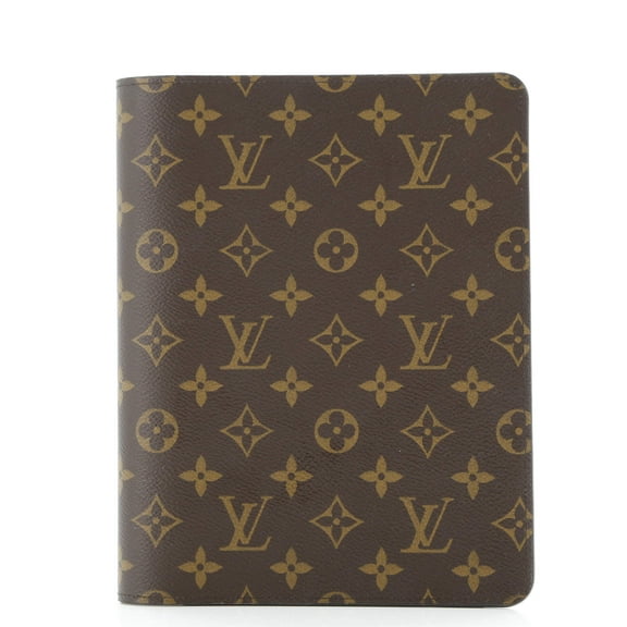 Pre-Owned Desk Agenda Cover Monogram Canvas By Rebag