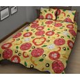 thumbnail image 2 of Juego de cama nórdico con estampado de pizza, tomate y salami, 2 of 5