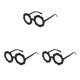 thumbnail image 3 of Qarigey Gafas para niños Gafas de girasol Adorables Accesorios de ropa de moda Estilo para protección de ojos Negro Blanco Plata Type1 NO1, 3 of 6