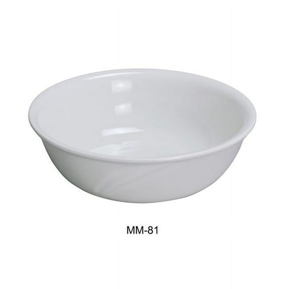 Yanco MM-82 9 in. Porcelain Miami Bowl, Bone White - 64 oz - Pack of 12