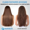 thumbnail image 3 of Weaqua Heavy Duty  Shower Filter 2 Pack –  Removal for Hard Water, Chlorine,Heavy Metals, 3 of 7
