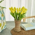 thumbnail image 4 of Scheam 20Pcs Artificial Yellow Tulip Flowers Tulip Stems PU Real Touch Tulips for Easter Spring Wreath Floral Arrangement Centerpiece Wedding Bouquet Memorial Day Cemetery, 4 of 8