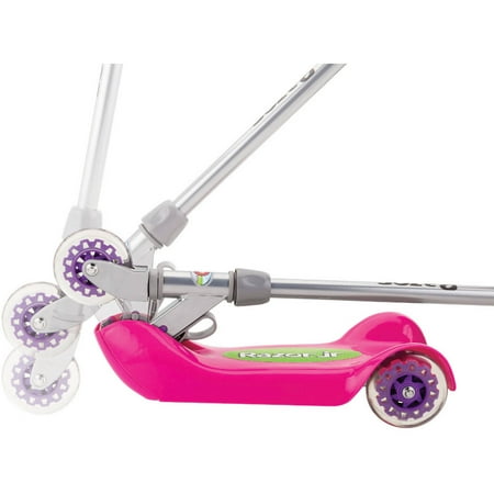 Razor Jr. Authentic 3, Wheel Folding Kiddie Kick Scooter, Pink