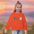 thumbnail image 4 of Odeerbi Toddler Girls Cotton Crewneck Sweatshirts Fall Winter Pullover Sweatshirt Fall Winter Heart Print Long Sleeve Sweater Top Toddler Clothes Orange, 4 of 5
