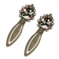 thumbnail image 2 of Swans Elegant Vintage Copper-Colored Lace Book Marks – Set of 2 Stainless Steel Book Markers for Book Lovers and Readers, 2 of 5