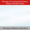 thumbnail image 2 of Command Outdoor Large Window Hook - Clear, Adhesive, Easy Installation - 1 Hook, 2 Strips, 2 of 10
