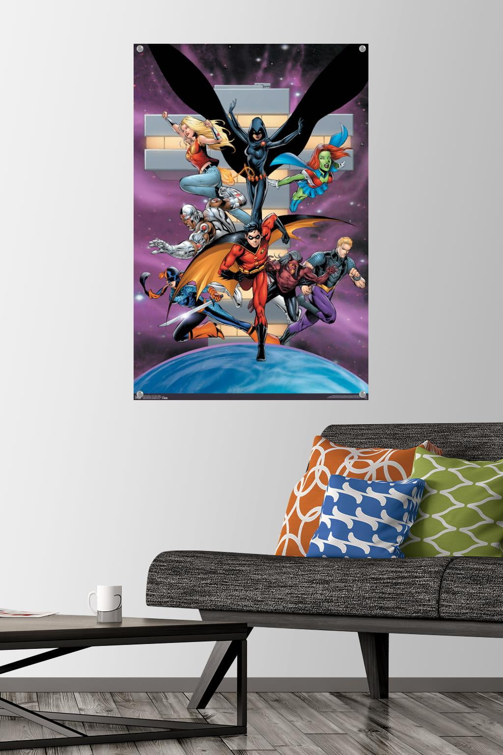 DC Comics - Teen Titans - Group Wall Poster with Pushpins, 22.375" x 34"