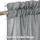 thumbnail image 4 of Cortina RYB HOME de lino traslúcida gris 132x229 cm 2 paneles, 4 of 8