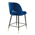 thumbnail image 4 of Modway Rouse Performance Velvet Counter Stool in Navy, 4 of 7