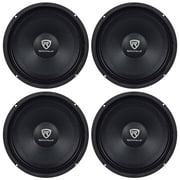 (4) Rockville RM84PRO 8" 4 Ohm 1200 Watt SPL Midrange/Mid-Bass Car Speakers