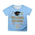 thumbnail image 1 of Hiiyo Big Girls Graduation T-Shirt Letter Cartoon Print Short Sleeve T Shirt, Sizes 3-13, 1 of 3
