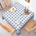 thumbnail image 6 of Tchckioa Boho Blue Square Tablecloth,54x54 Inch Waterproof Table Cloth Cover for Restaurant Decor, 6 of 6