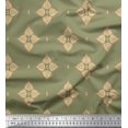thumbnail image 1 of Soimoi Polyester Crepe Fabric Floral Block Print Sewing Fabric Yard 52 Inch Wide, 1 of 5