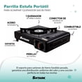 thumbnail image 3 of Parrilla Eléctrica Shtark SHTPEN1 1 Quemador Acero Inoxidable, 3 of 6