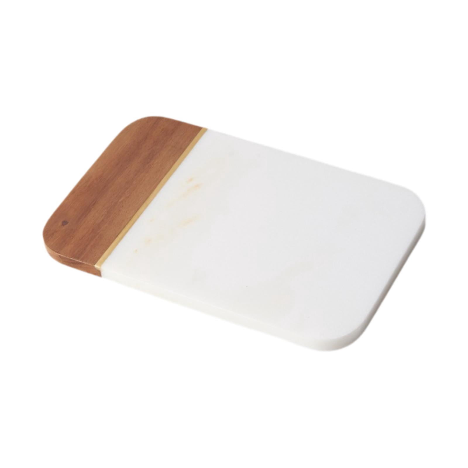 TISHITA Breadboard Cutting Board Sturdy Multipurpose Tableware Serving Platter Vegetable Chopping Board for Coffee Shops Hotel Bakery White