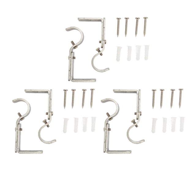 Soportes para barra de Cortina ANGGREK 6 unidades 3,5 pulgadas